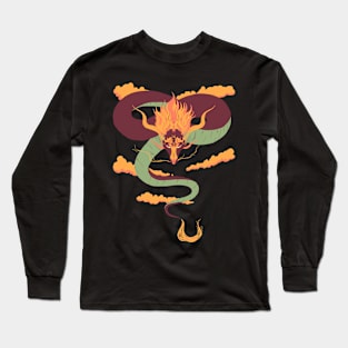 Sunset dragon Long Sleeve T-Shirt